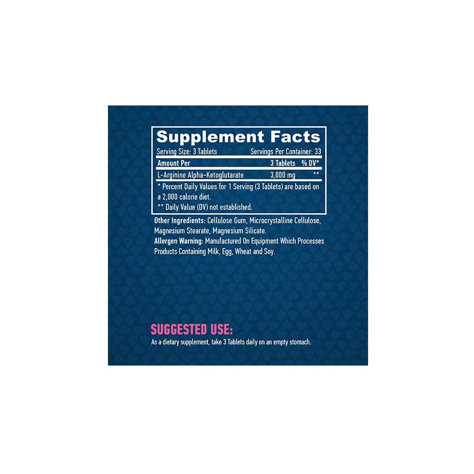 Haya Labs Arginine AKG 1000mg - 100 tabs