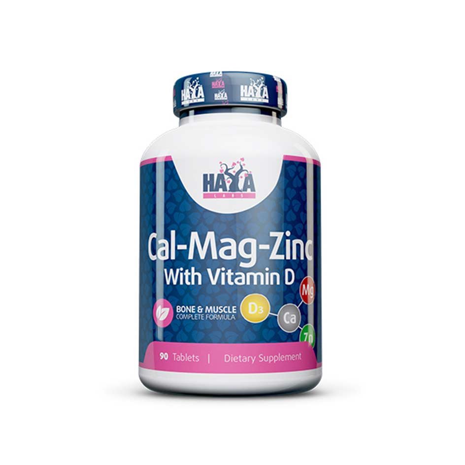 HAYA LABS Calcium Magnesium & Zinc with Vitamin-D 90 tabs