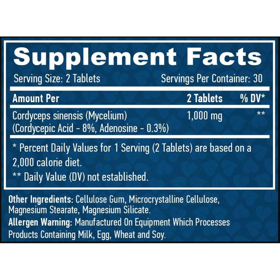 Haya Labs Cordyceps 500mg / 60 vcaps