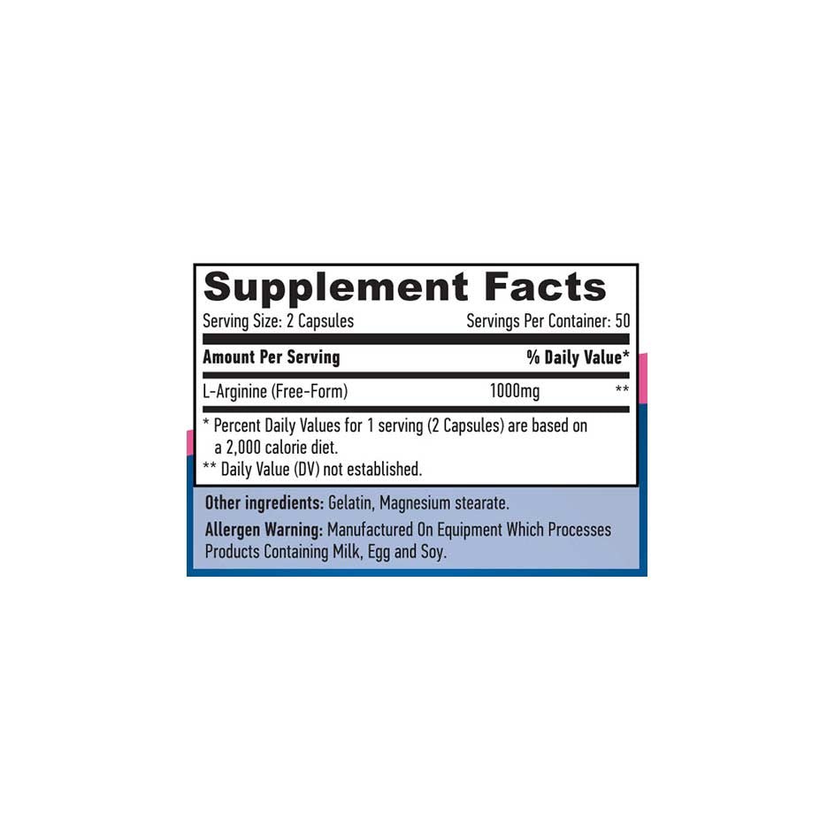 Haya Labs L-Arginine 500mg - 100 caps