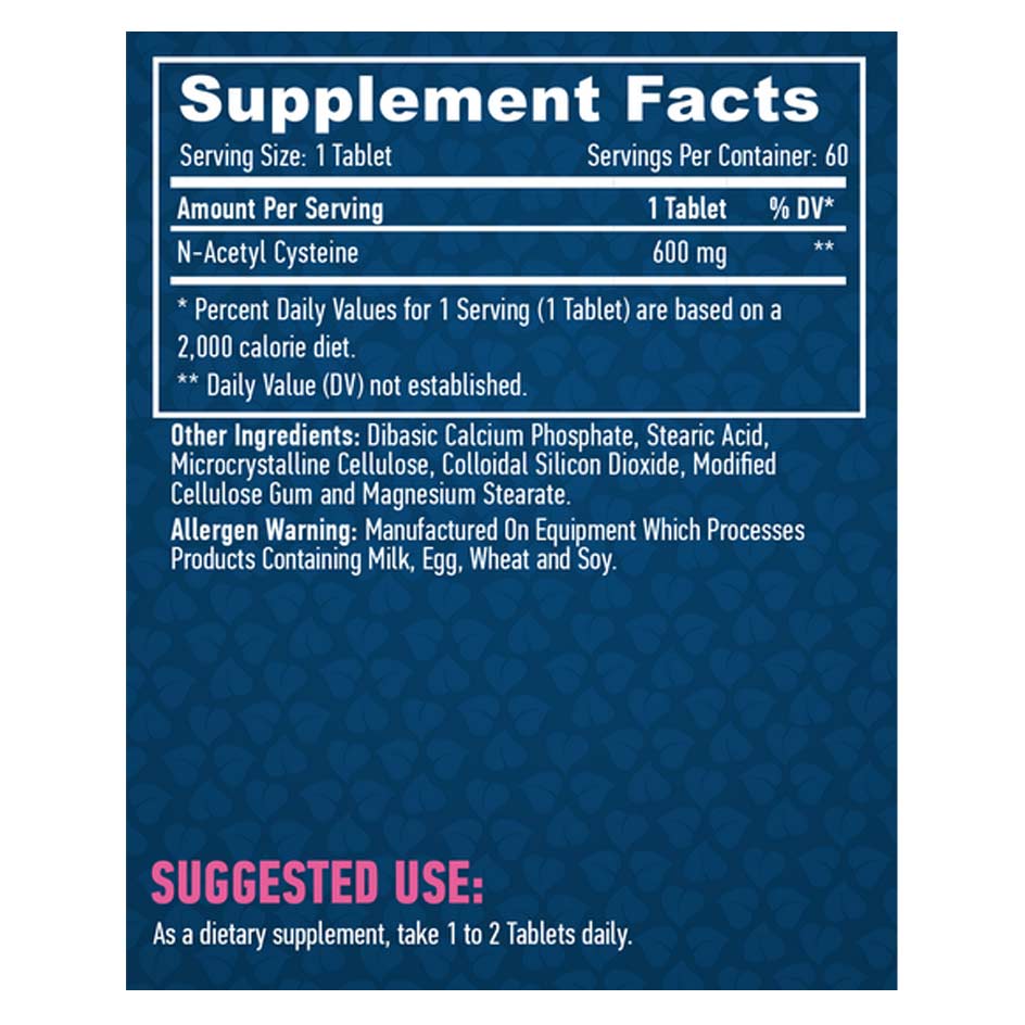 HAYA LABS N-Acetyl-L-Cysteine 60 tabs