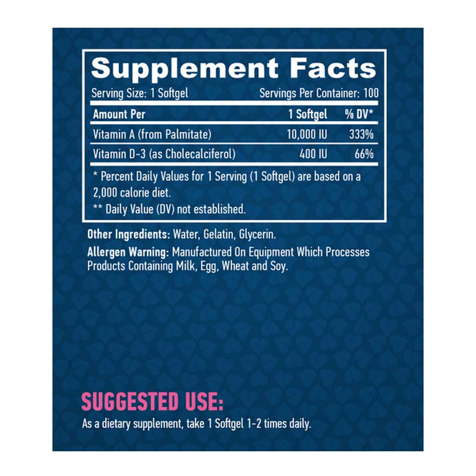 Haya Labs Vitamin A & D Complex 100 caps (MHD Ausverkauf)