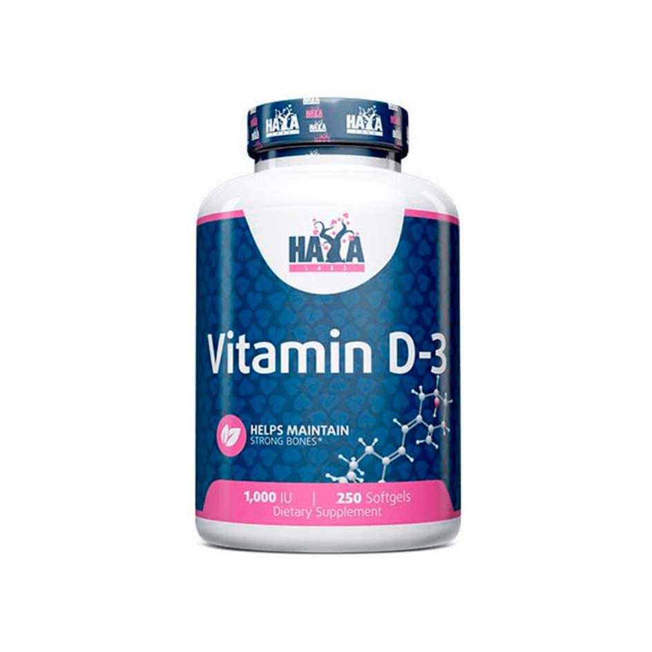 Haya Labs Vitamin D3 - 1000 IU - 250 Softgels