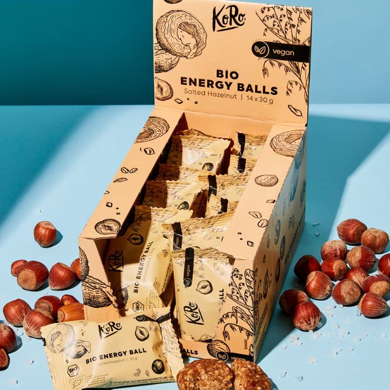 KoRo Bio Energy Balls 14 x 30 g Salted Hazelnut