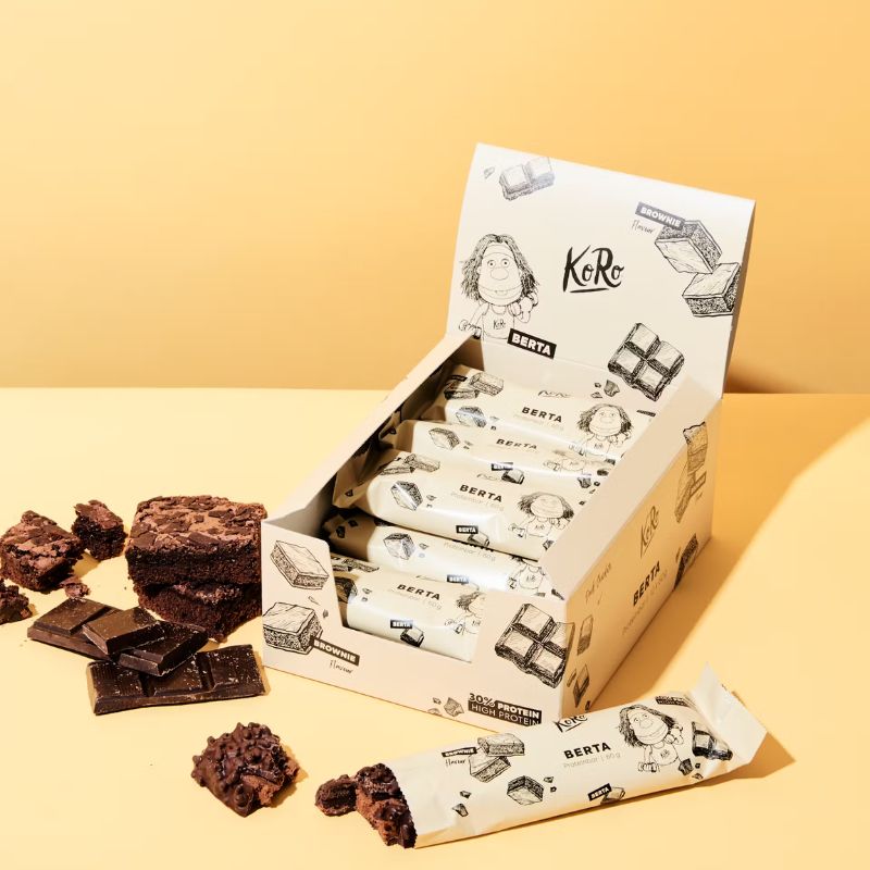 KoRo Proteinriegel 12 x 60g Berta - Brownie