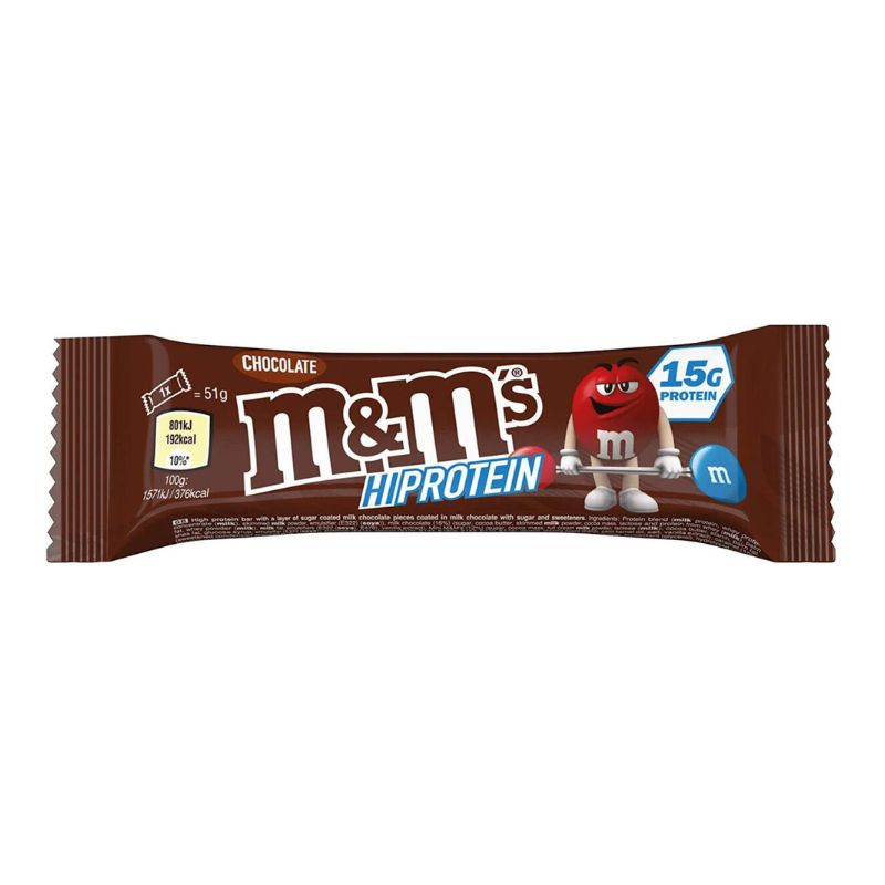 M&M's Hi Protein Bar Proteinriegel 51 g Chocolate