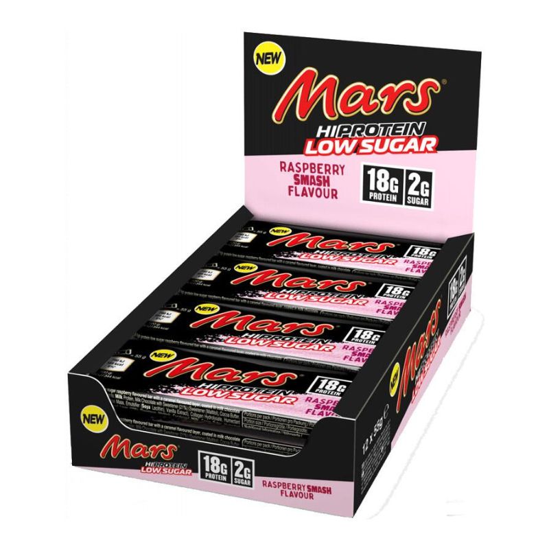 Mars Low Sugar Hi Protein Bar Proteinriegel 12 x 59 g Box Raspberry Smash