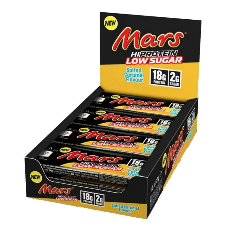Mars Low Sugar Hi Protein Bar Proteinriegel 12 x 59 g Box Salted Caramel