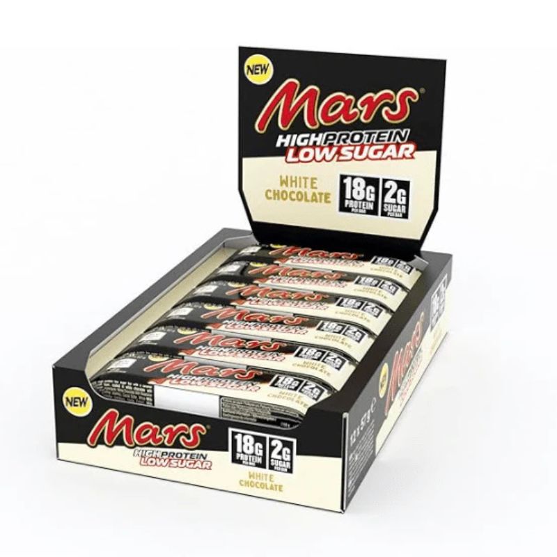Mars Low Sugar Hi Protein Bar Proteinriegel 12 x 59 g Box White Chocolate