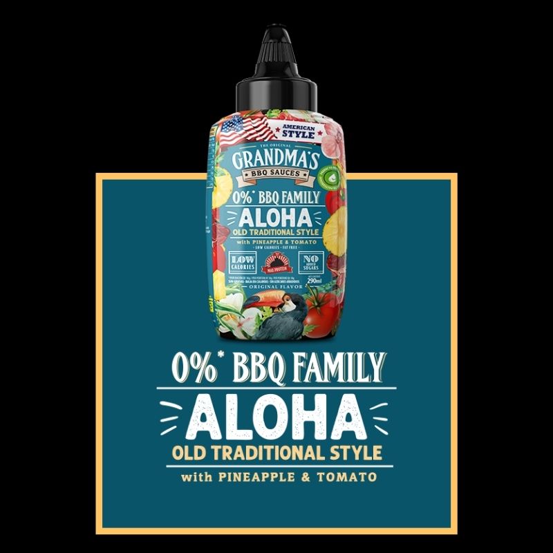 Max Protein Original Grandma's BBQ Sauces 290ml Aloha with Pineapple & Tomatoe