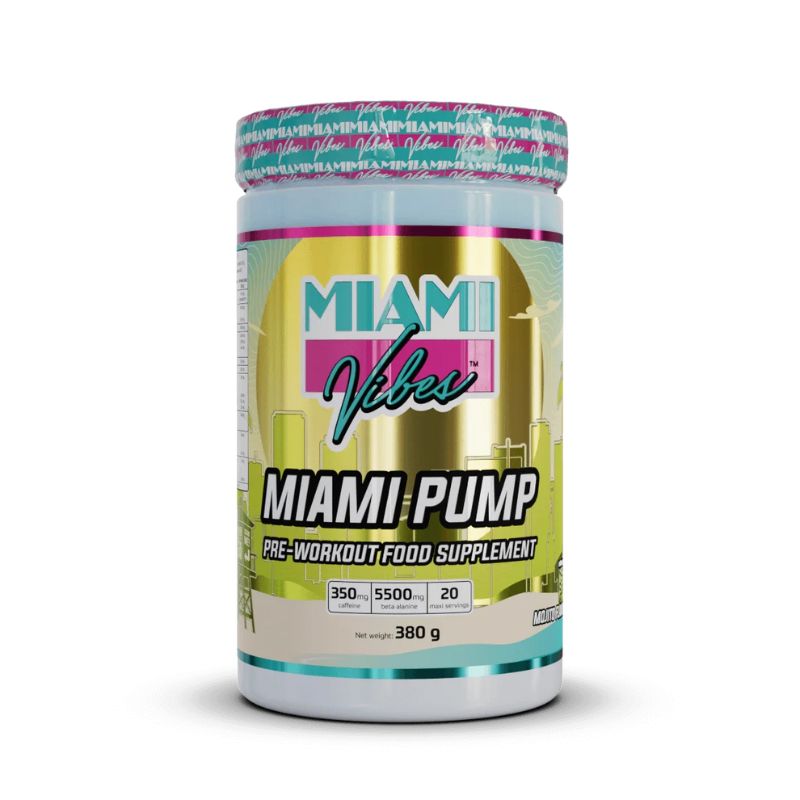 Miami Vibes® Miami Pump Pre-Workout Booster Bubble Gum