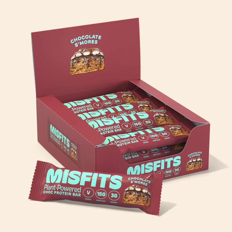 Misfits Vegan Protein Bar 12x45g BOX Chocolate S'Mores