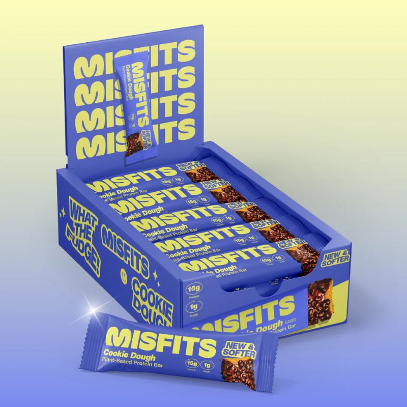 Misfits Vegan Soft Protein Bar 50g Riegel Cookie Dough