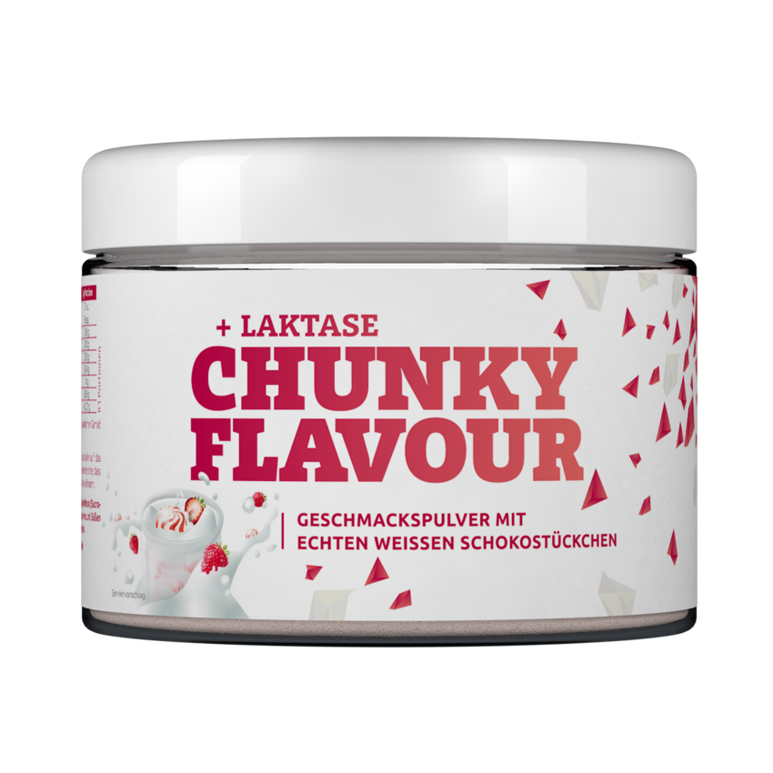 More Nutrition Chunky Flavour - 150g Erdbeer-Sahnebonbon Vegan