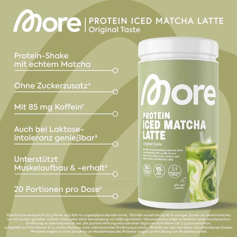 More Nutrition Protein Iced Matcha Latte - 500g