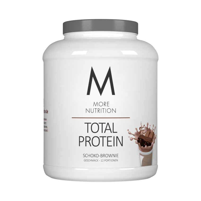 More Nutrition Total Protein - 600g Dose Schoko Brownie