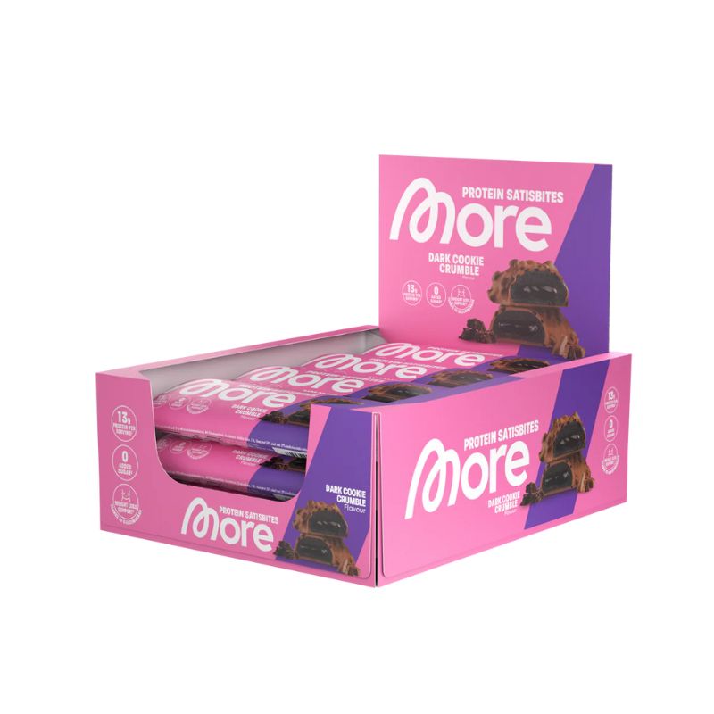 More Protein Satisbites 12 x 2x25g BOX Dark Cookie Crumble