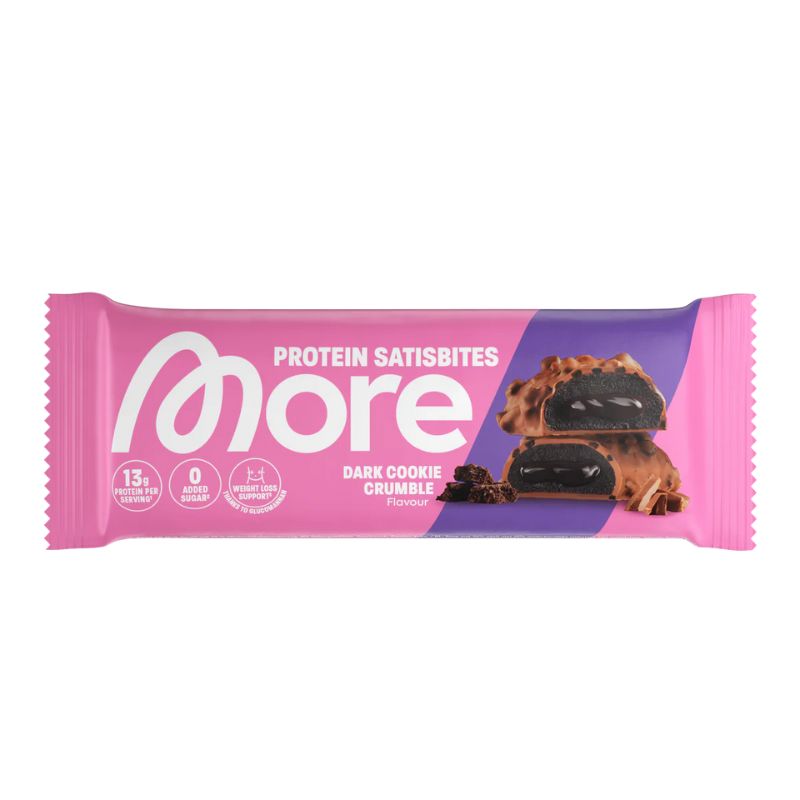 More Protein Satisbites 2 x 25g Bites Dark Cookie Crumble