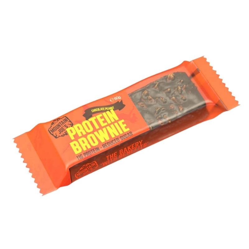 Mountain Joe's Protein Brownie 60g Chocolate Peanut