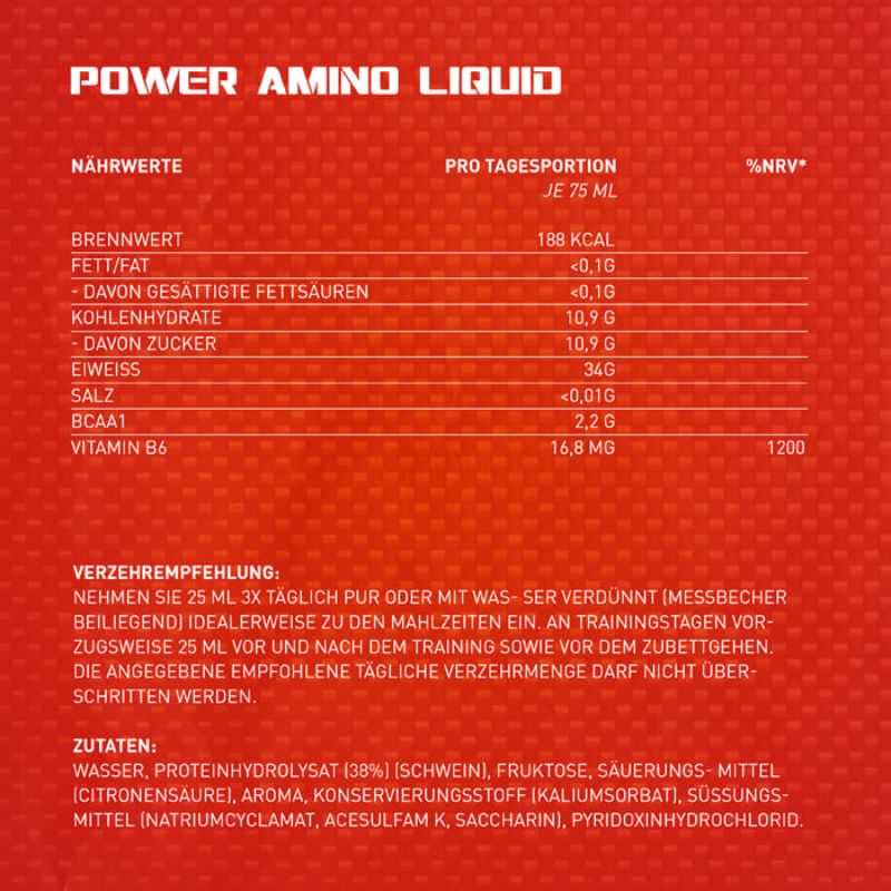 My Supps Power Amino Liquid 1000ml