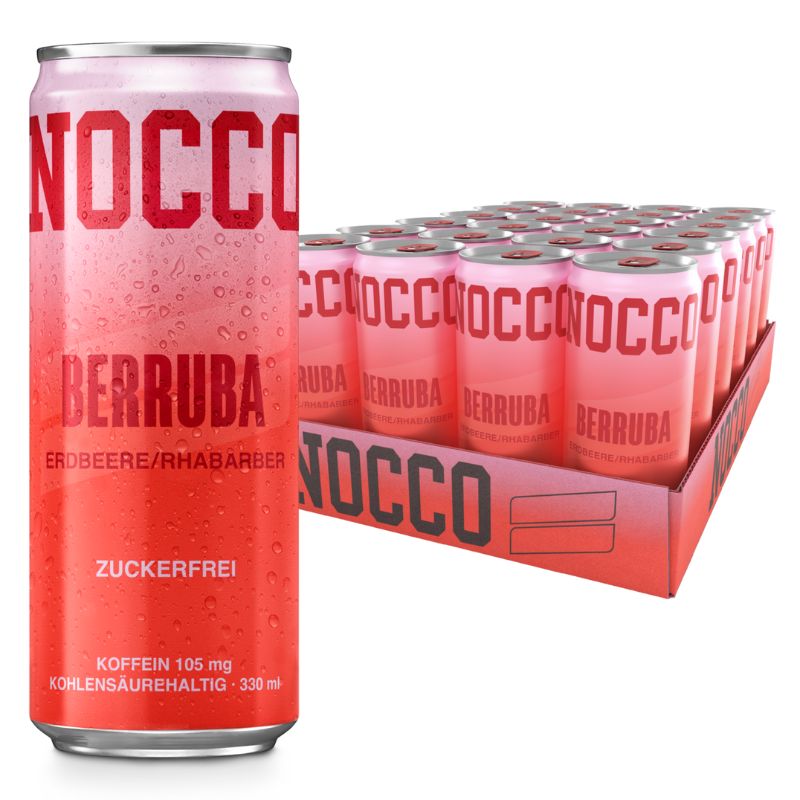 Nocco BCAA Drink 24 x 330ml Dose Berruba