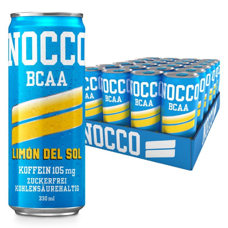 Nocco BCAA Drink 24 x 330ml Dose Limon Del Sol