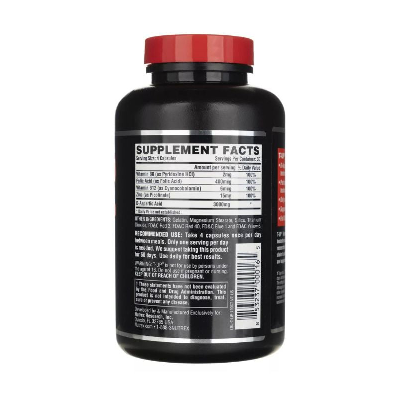 Nutrex Research T-Up Testo Booster, 120 Kapseln