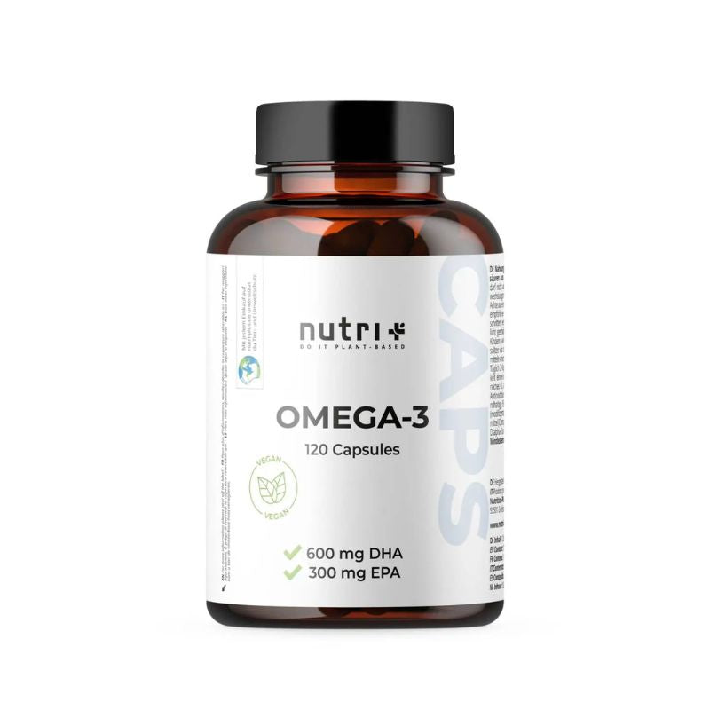 Nutri-Plus Omega 3 Vegan - mit EPA + DHA - 120 Kapseln