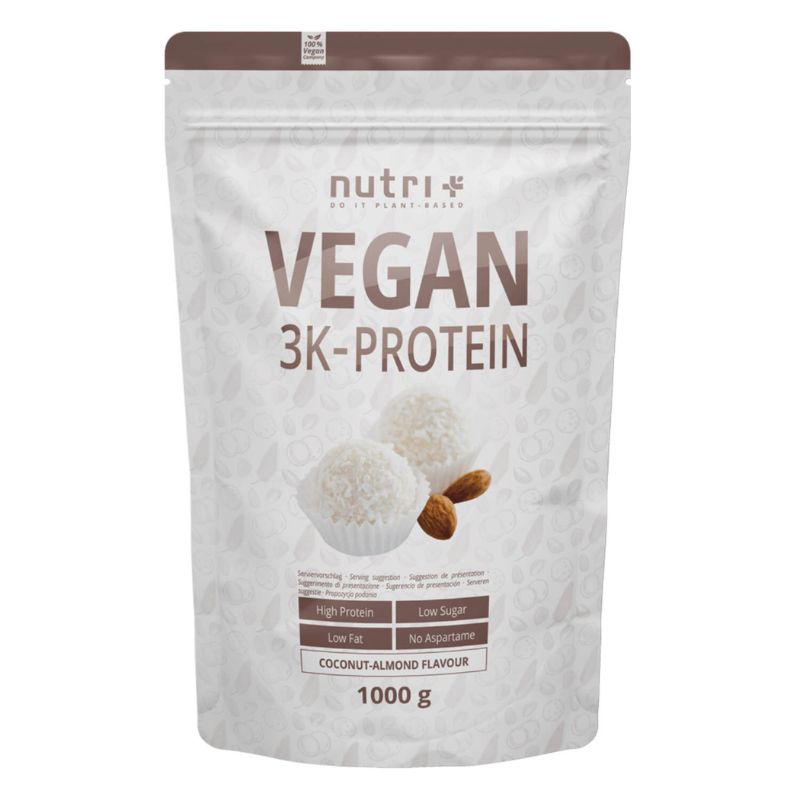 Nutri-Plus Vegan 3K Proteinpulver Coconut-Almond