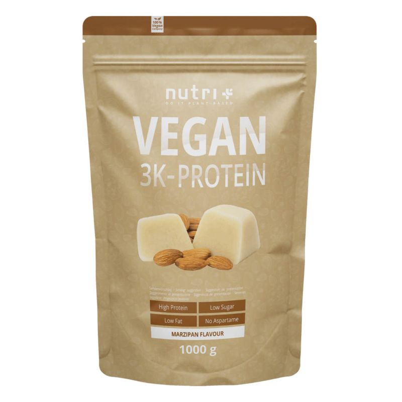 Nutri-Plus Vegan 3K Proteinpulver Marzipan