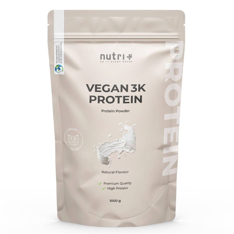 Nutri-Plus Vegan 3K Proteinpulver Natural