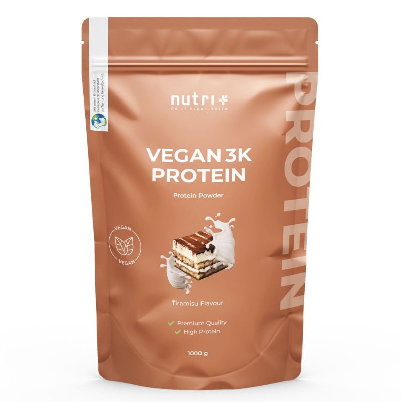Nutri-Plus Vegan 3K Proteinpulver Tiramisu