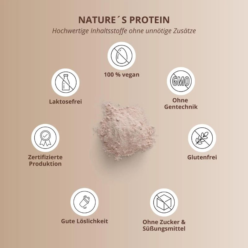 Nutri-Plus Vegan Nature's Proteinpulver 500g
