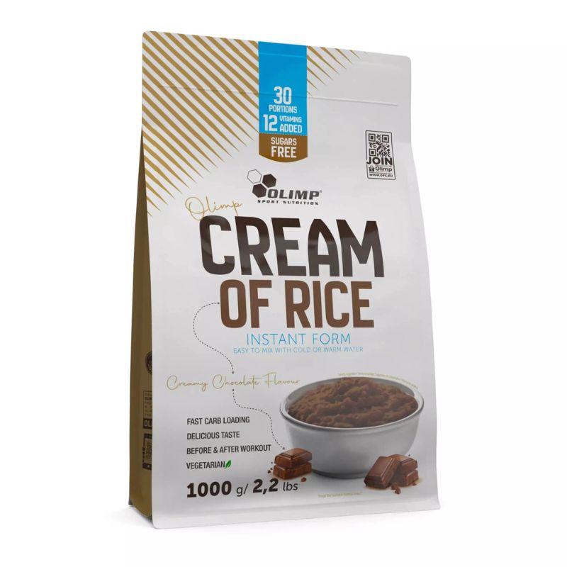 Olimp Cream of Rice - Instant Rice Pudding, 1Kg Chocolate