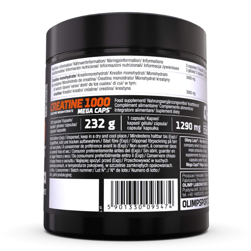 Olimp Creatine 1000 Mega Caps, 180 Kapseln