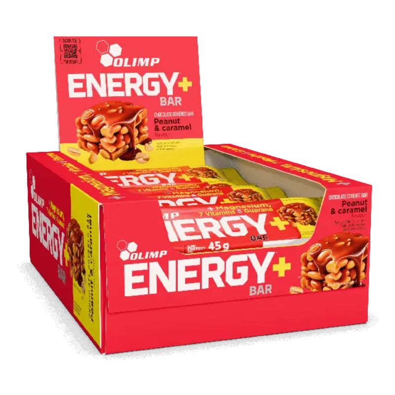 Olimp Energy+ Bar - 45g 20 x 45g BOX Peanut & Caramel