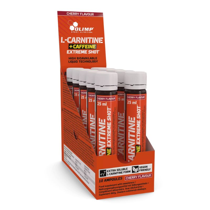 Olimp L-Carnitine + Caffeine Extreme Shot 9 x 60ml BOX Orange