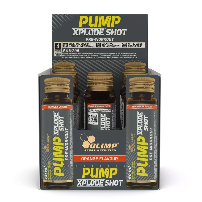 Olimp Pump Xplode Shot 9 x 60ml BOX Orange