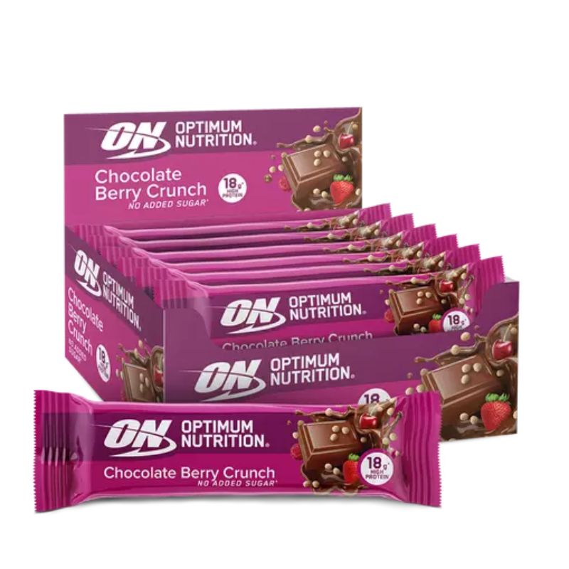 Optimum Nutrition Chocolate Crunch Protein Bar 12 x 55 g Chocolate Berry Crunch