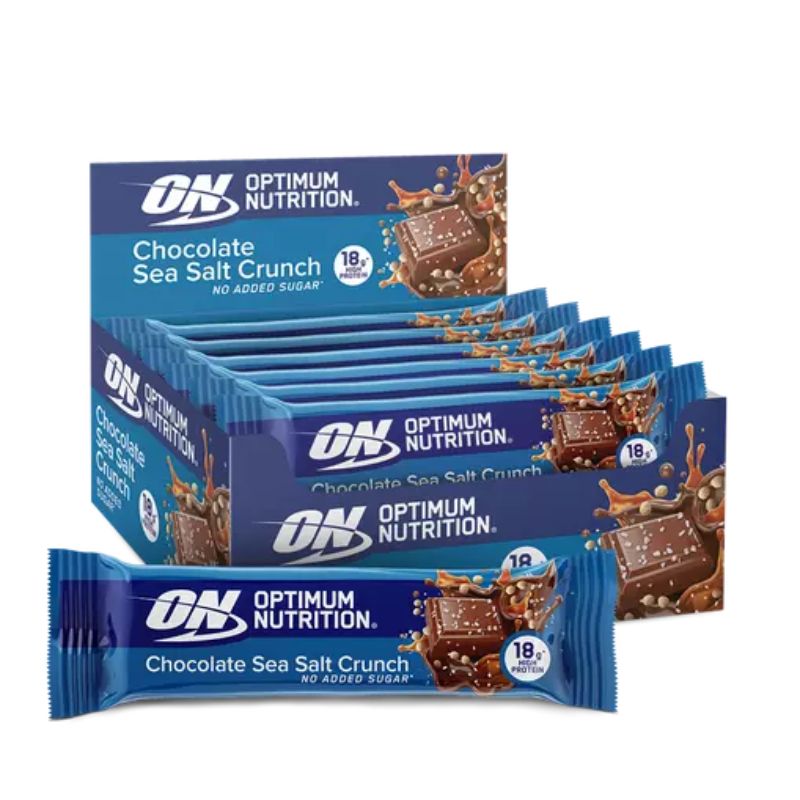 Optimum Nutrition Chocolate Crunch Protein Bar 12 x 55 g Chocolate Sea Salt