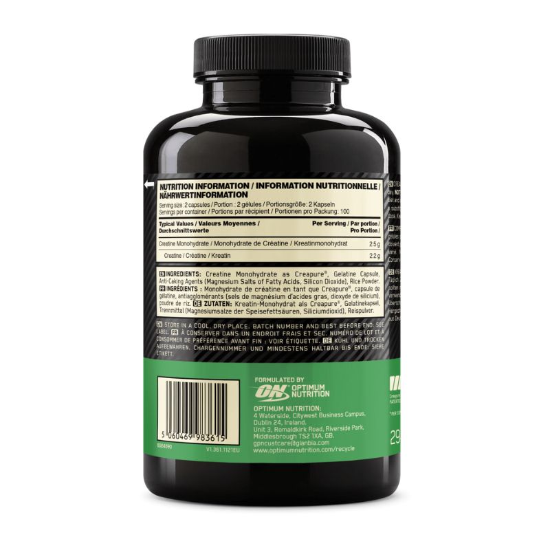 Optimum Nutrition Creatine 2500 Creapure Kreatin Kapseln
