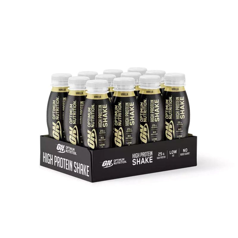 Optimum Nutrition High Protein Shake 330ml 12 Flaschen Vanilla