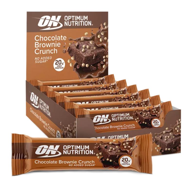Optimum Nutrition Protein Crisp Bar 12 x 65g BOX Chocolate Brownie Crunch