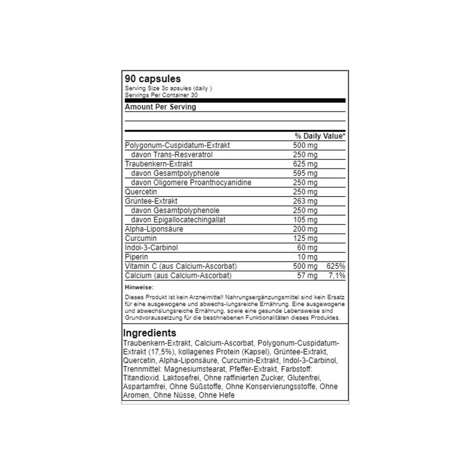 PEAK Resveratrol 90 caps (MHD-Ausverkauf)