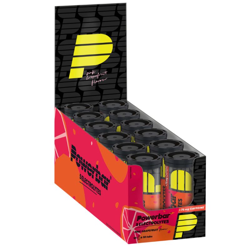 PowerBar Electrolytes Sports Drink 1 Box (12 x 42g) Pink Grapefruit (mit Koffein)