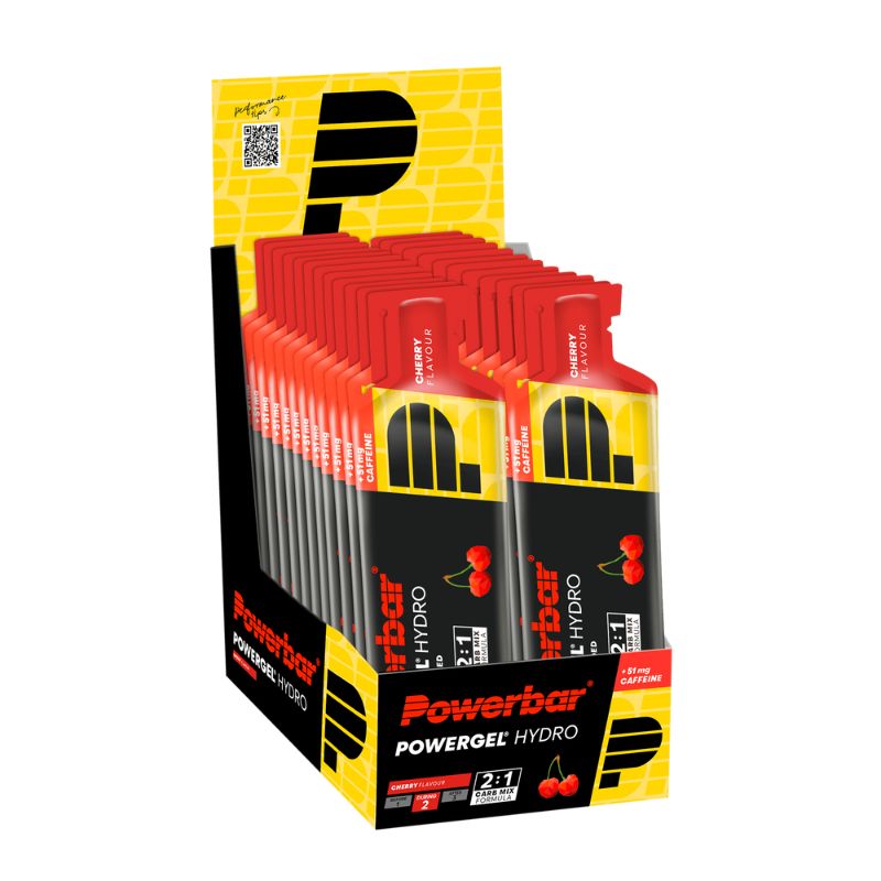 PowerBar PowerGel Hydro 24 x 67g Gel Cherry (mit Koffein)