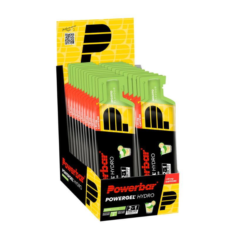 PowerBar PowerGel Hydro 24 x 67g Gel Mojito (mit Koffein)