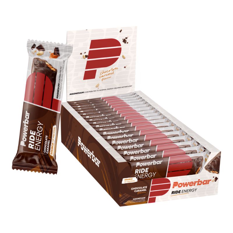 PowerBar Ride Energy Bar 1 Box (18 x 55g) Chocolate Caramel