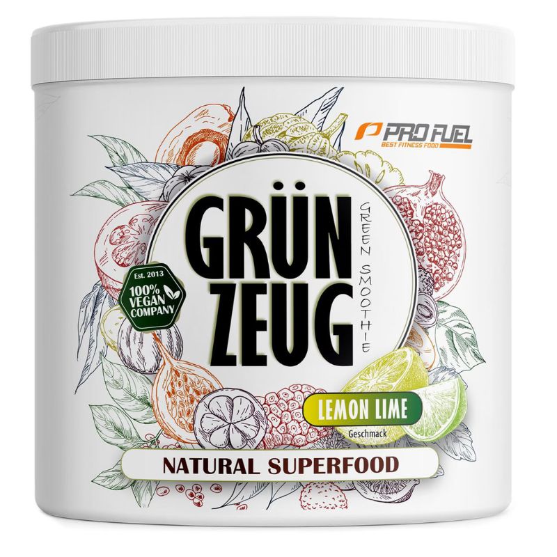 Profuel Grünzeug, Superfood Smoothie Pulver, 300g Lemon Lime
