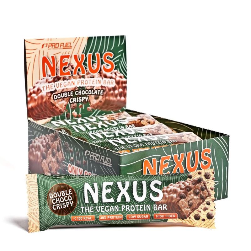 ProFuel Nexus vegan Protein Bar 12x30g BOX Double Choco Crispy